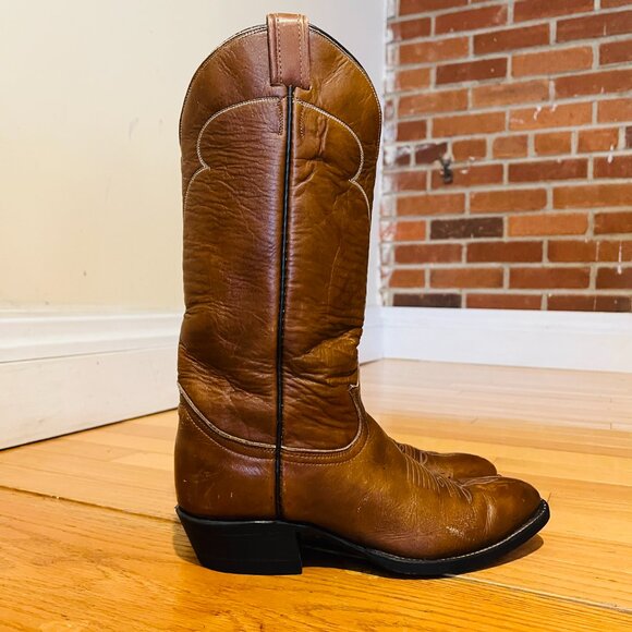 Vintage Women's Tony Lama Leather Western Cowboy Boots Size 6.5 B - Picture 8 of 16